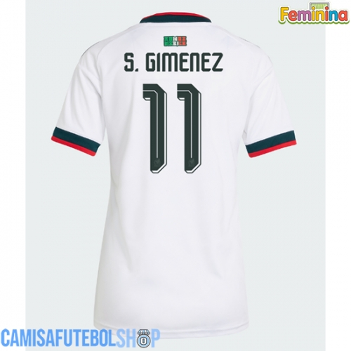 Camisa de time de futebol México Santiago Gimenez #11 Replicas 2º Equipamento Feminina Mundo 2026 Manga Curta